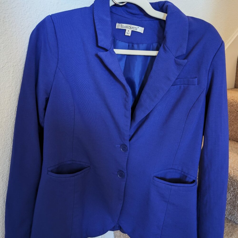 Blue TravelSmith Jacket Size 6 - Lightly Worn